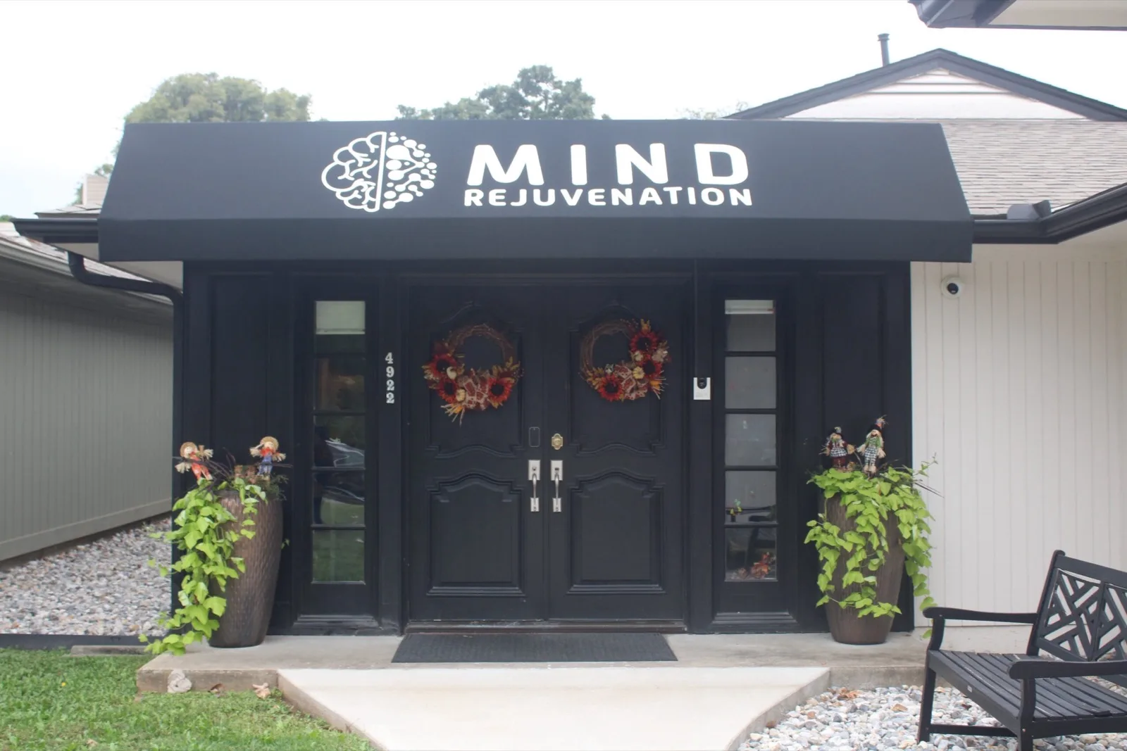 The clinic entrance at Mind Rejuvenation.